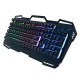 KM-690 USB Wired Gaming Keyboard 3 Color LED Backlit 2400DPI Gaming Mouse Combo