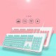 V580P 104 Keys Wired Keyboard Retro Round Keycaps Design Keyboard Pink Black Typing Keyboard For Office Desktop V580P 104 Keys Wired Keyboard Retro Round Keycaps Design Keyboard Pink Black Typing Keyboard For Office Desktop