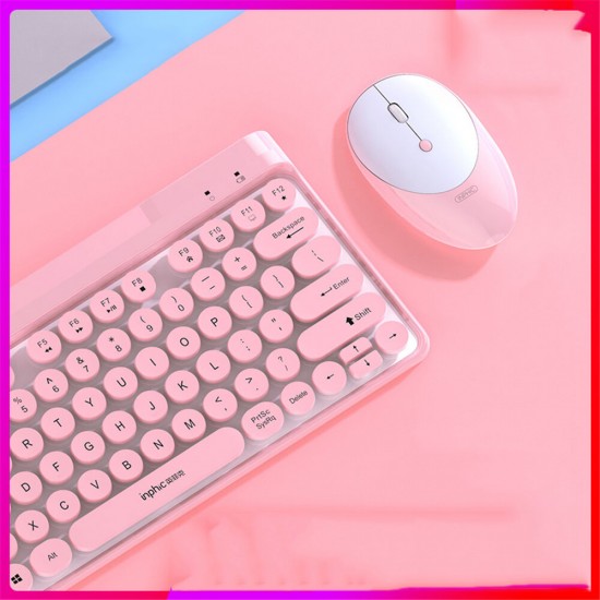 V798 Wireless Keyboard Mouse Set Charge Keyboard Mouse Set Silent Punk Retro Style Keyboard For Office V798 Wireless Keyboard Mouse Set Charge Keyboard Mouse Set Silent Punk Retro Style Keyboard For Office