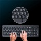 V790 2.4G Wireless Keyboard & Mouse Set 104 Keys Keyboard 1600DPI Mouse Office Business Keyboard Mouse Combo for Computer Laptop PC