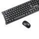 WK600 2.4GHz Wireless Keyboard Mouse Set 104 Keys Keyboard 1600DPI Wireless Mouse with USB Receiver