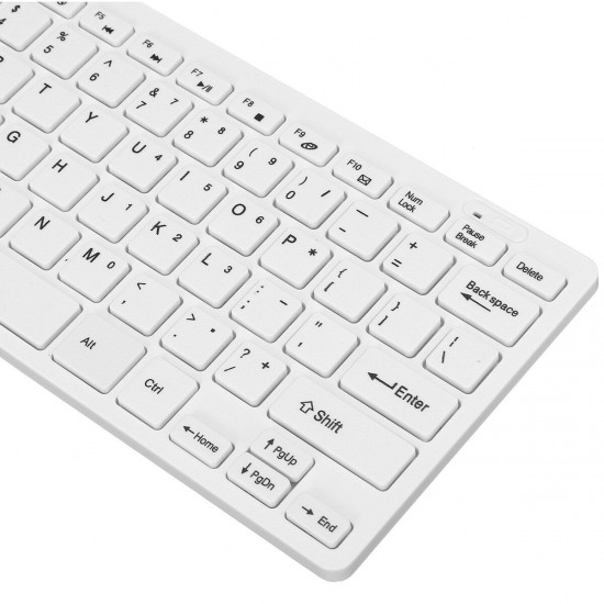 K03 2.4G Wireless Keyboard & Mouse Set Ultra-thin Mini Keyboard 1200DPI Silent Mouse