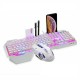 K618 104 Keys USB Wired Multimedia RGB Backlit Gaming Keyboard and 2400DPI LED Gaming Mouse Set