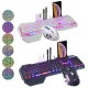 K618 104 Keys USB Wired Multimedia RGB Backlit Gaming Keyboard and 2400DPI LED Gaming Mouse Set