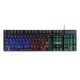 KM320 Waterproof 104key LED USB Wired Gaming Keyboard & 1000DPI Mouse Combo Set Multi-Colored Changing Backlight Mouse for Computer Desktop Notebook