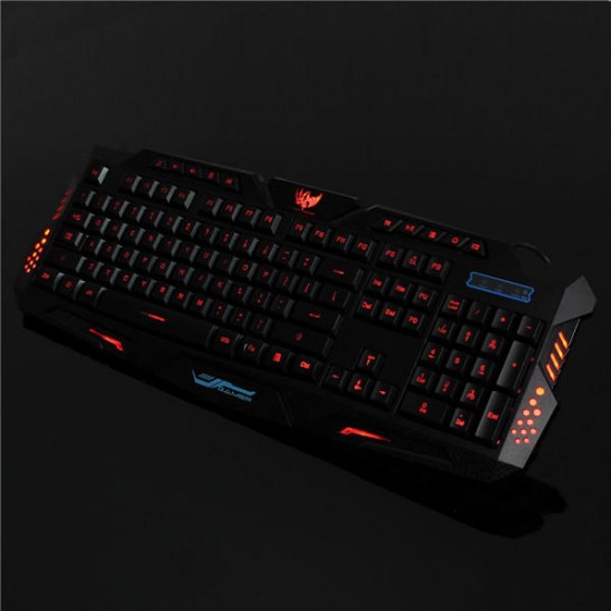 M200 USB 3 Colors LED Backlit Wired Gaming Keyboard M200 USB 3 Colors LED Backlit Wired Gaming Keyboard