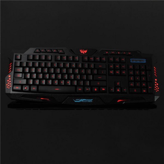 M200 USB 3 Colors LED Backlit Wired Gaming Keyboard M200 USB 3 Colors LED Backlit Wired Gaming Keyboard