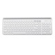104Keys Wireless bluetooth Dual Mode Membrane Keyboard White 104Keys Wireless bluetooth Dual Mode Membrane Keyboard White