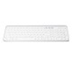 104Keys Wireless bluetooth Dual Mode Membrane Keyboard White