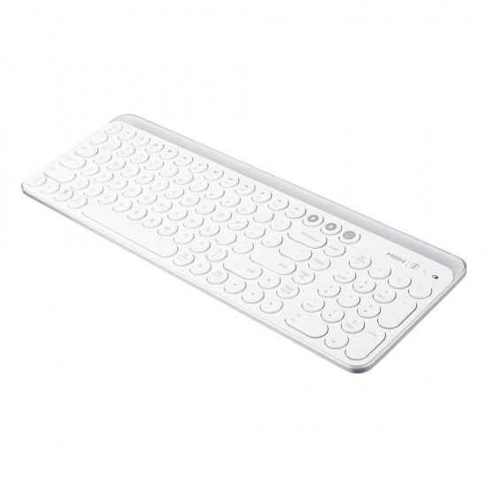 104Keys Wireless bluetooth Dual Mode Membrane Keyboard White 104Keys Wireless bluetooth Dual Mode Membrane Keyboard White