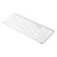 104Keys Wireless bluetooth Dual Mode Membrane Keyboard White 104Keys Wireless bluetooth Dual Mode Membrane Keyboard White