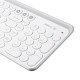 104Keys Wireless bluetooth Dual Mode Membrane Keyboard White 104Keys Wireless bluetooth Dual Mode Membrane Keyboard White