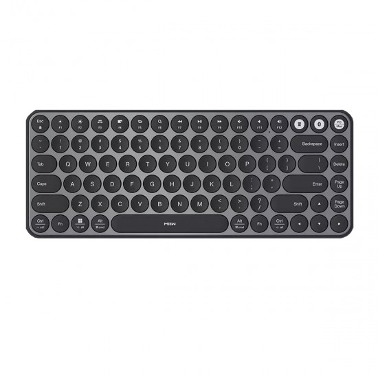 MWXKT01 Wireless Dual Mode Keyboard 85 Keys 2.4GHz+bluetooth 4.2 Mini Ultra Slim Keyboard for Computers Laptop PC Smartphone