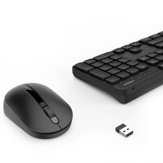 Wireless Keyboard & Mouse Set for Windows/Mac One-button Switching 104 Keys 2.4GHz IPX4 Waterproof Keyboard Wireless Keyboard & Mouse Set for Windows/Mac One-button Switching 104 Keys 2.4GHz IPX4 Waterproof Keyboard