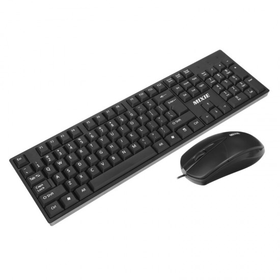 X2 USB Wired Waterproof Business Office Keyboard and 1000DPI Office Mouse for PC Laptop