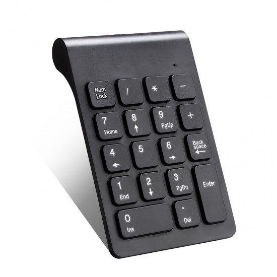 MLD-268 Wireless Numeric Keypad 2.4G 18 Keys Mini Digital Number Pad Portable Silent Financial Accounting Keyboard
