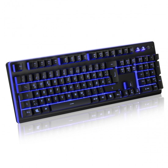 104Keys RGB LED Effects French German English Layout With Mechanical Handfeel