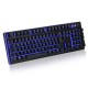 104Keys RGB LED Effects French German English Layout With Mechanical Handfeel