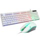 T6 Wired Gaming Keyboard and Mouse Set 104 Key USB RGB Backlight for Laptop Computer PC