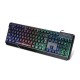 K70 Waterproof Colorful LED Illuminated Backlit USB Wired Gaming Keyboard