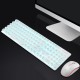 N528 104 Keys Colorful Backlit Mute Rechargeable Wireless Gaming Keyboard and 2.4G Wireless Mouse Combo