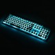 N528 104 Keys Colorful Backlit Mute Rechargeable Wireless Gaming Keyboard and 2.4G Wireless Mouse Combo