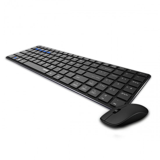 9300M Multi-mode Wireless Keyboard & Mouse Set 2.4GHz + bluetooth 3.0/4.0 99 Keys Keyboard 1300DPI Mouse Combo Set with USB Receiver for Windows XP / Vista / 7 / 8 / 10