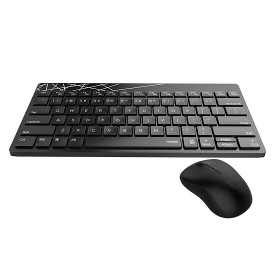 8000S 2.4G Wireless Keyboard & Mouse Set 78 Keys Keyboard 1000DPI Mouse Office Business Keyboard Mouse Combo for Computer Laptop PC