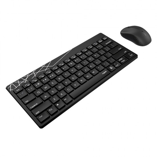 8000S 2.4G Wireless Keyboard & Mouse Set 78 Keys Keyboard 1000DPI Mouse Office Business Keyboard Mouse Combo for Computer Laptop PC