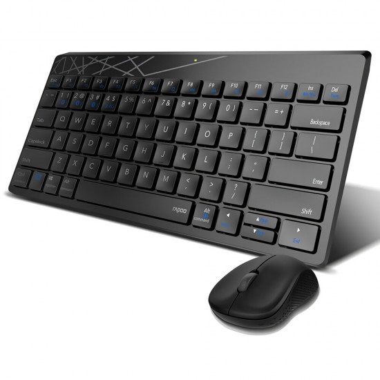 8000T Multi-Mode Wireless Keyboard & Mouse Set bluetooth 3.0/4.0/2.4G 78 Keys Keyboard 1300DPI Mouse Home Office Business Keyboard Mouse Combo