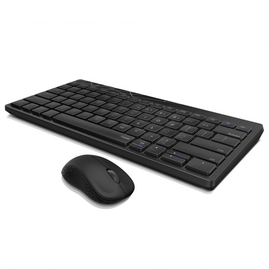 8000T Multi-Mode Wireless Keyboard & Mouse Set bluetooth 3.0/4.0/2.4G 78 Keys Keyboard 1300DPI Mouse Home Office Business Keyboard Mouse Combo