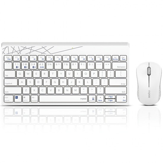 8000T Multi-Mode Wireless Keyboard & Mouse Set bluetooth 3.0/4.0/2.4G 78 Keys Keyboard 1300DPI Mouse Home Office Business Keyboard Mouse Combo