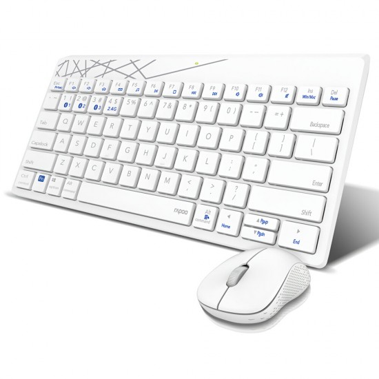 8000T Multi-Mode Wireless Keyboard & Mouse Set bluetooth 3.0/4.0/2.4G 78 Keys Keyboard 1300DPI Mouse Home Office Business Keyboard Mouse Combo 8000T Multi-Mode Wireless Keyboard & Mouse Set bluetooth 3.0/4.0/2.4G 78 Keys Keyboard 1300DPI Mouse Home Office Business Keyboard Mouse Combo