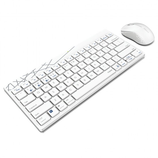8000T Multi-Mode Wireless Keyboard & Mouse Set bluetooth 3.0/4.0/2.4G 78 Keys Keyboard 1300DPI Mouse Home Office Business Keyboard Mouse Combo