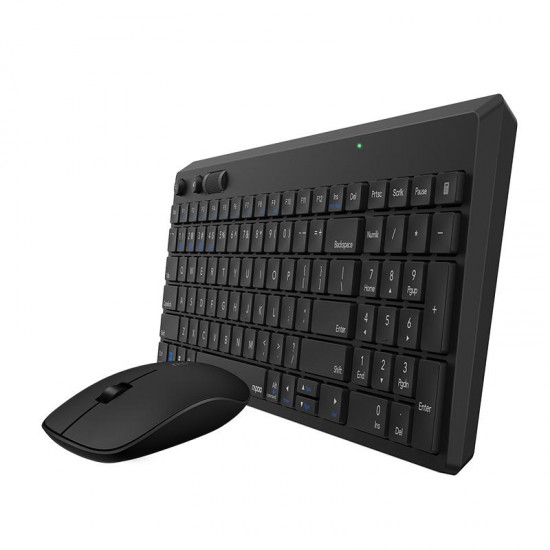 8050T 2.4GHz Wireless 108 Keys Keyboard and 1300dpi Mouse Combo Set with USB Receiver for Windows10 / 8 / 7 / Vista / XP