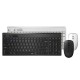 8050T 2.4GHz Wireless 108 Keys Keyboard and 1300dpi Mouse Combo Set with USB Receiver for Windows10 / 8 / 7 / Vista / XP