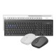 8100M Multi-Mode Wireless Keyboard & Mouse Set bluetooth 3.0 / 4.0 / 2.4G 109 Keys Keyboard and 1300DPI Ergonomic Mouse Combo Set