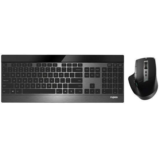 MT980S Wireless Keyboard & Mouse Set bluetooth 3.0+4.0+2.4G Three Modes 3200DPI Office Mouse Ultra-thin Keyboard for PC Laptop Computer