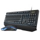 V120S USB Wired 104 Key Backlit Gaming Keyboard and 6400DPI Optical Mouse Combo