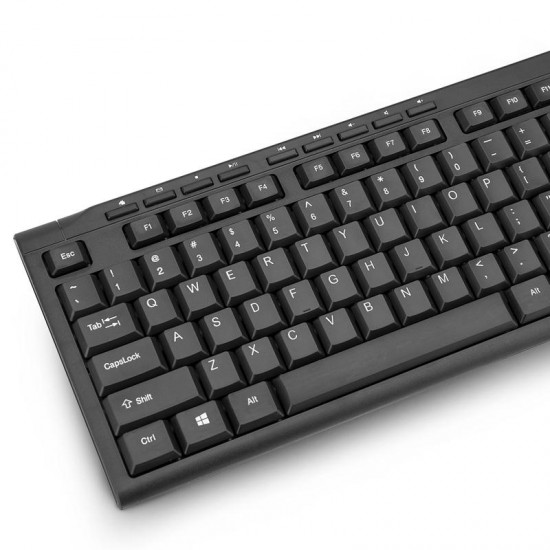 RK907 104 Keys Ultra - Thin USB Wired Desktop Computer Keyboard