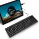 RK907 104 Keys Ultra - Thin USB Wired Desktop Computer Keyboard