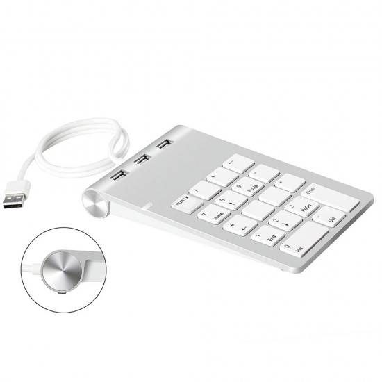 USB 2.0 Numeric Keypad Keyboard with 3-Port USB 2.0 Hub USB 2.0 Numeric Keypad Keyboard with 3-Port USB 2.0 Hub
