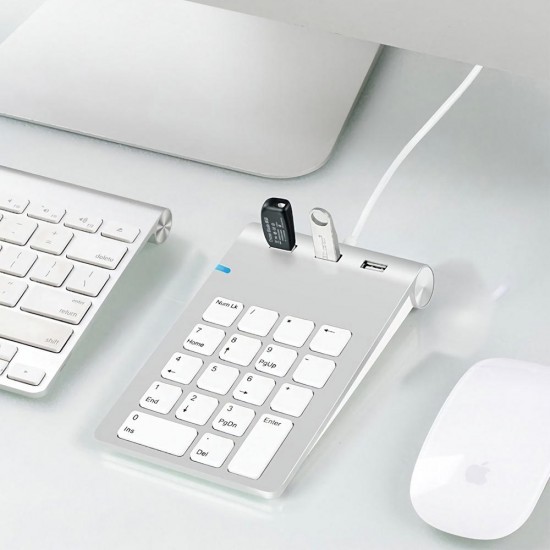 USB 2.0 Numeric Keypad Keyboard with 3-Port USB 2.0 Hub USB 2.0 Numeric Keypad Keyboard with 3-Port USB 2.0 Hub