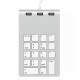 USB 2.0 Numeric Keypad Keyboard with 3-Port USB 2.0 Hub