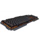 104 Keys RGB Backlight Keyboard Void Warship Suspension Keycaps Wired Mechanical Keyboard for Laptop Notebook Computer PC