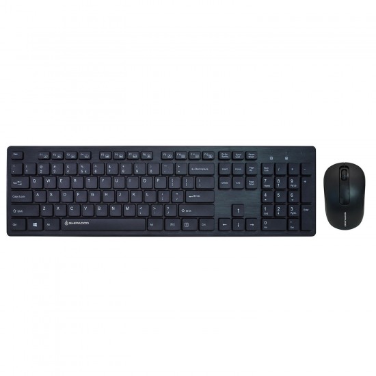 W1060 2.4Ghz Wireless Keyboard & Mouse Set 104 Keys Keyboard Desktop USB Receiver Keyboard Mouse Home Office Business Kit for Laptop Notebook Computer PC