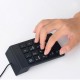 Small USB Wired 18Keys Numeric Keypad Mini Number Pad Keyboard for Laptop PC Small USB Wired 18Keys Numeric Keypad Mini Number Pad Keyboard for Laptop PC