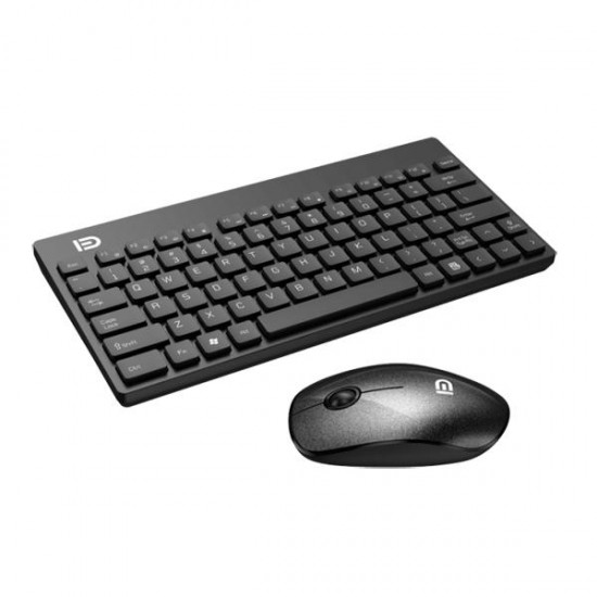 Ultra Silent Thin 2.4GHz Wireless Small Keyboard and Mouse Set Kit for Desktop Notebook