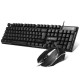 Wired Russian 104 Keys Gaming Keyboard & Mouse Set Ergonomic Mouse Combo Home Office Kit for Laptop Computer PC