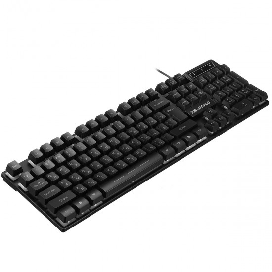 Wired Russian 104 Keys Gaming Keyboard & Mouse Set Ergonomic Mouse Combo Home Office Kit for Laptop Computer PC Wired Russian 104 Keys Gaming Keyboard & Mouse Set Ergonomic Mouse Combo Home Office Kit for Laptop Computer PC